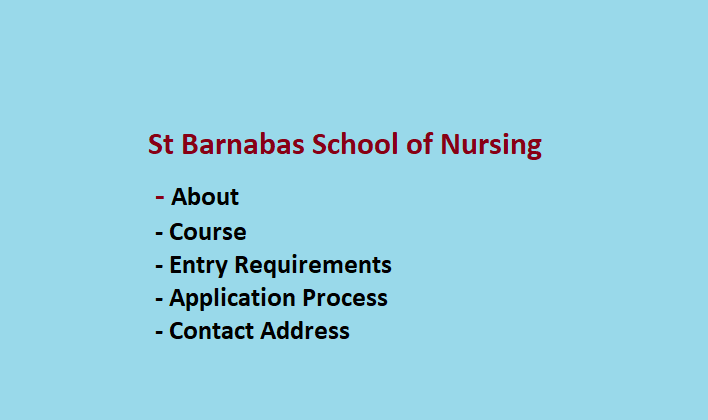 St Barnabas School Of Nursing